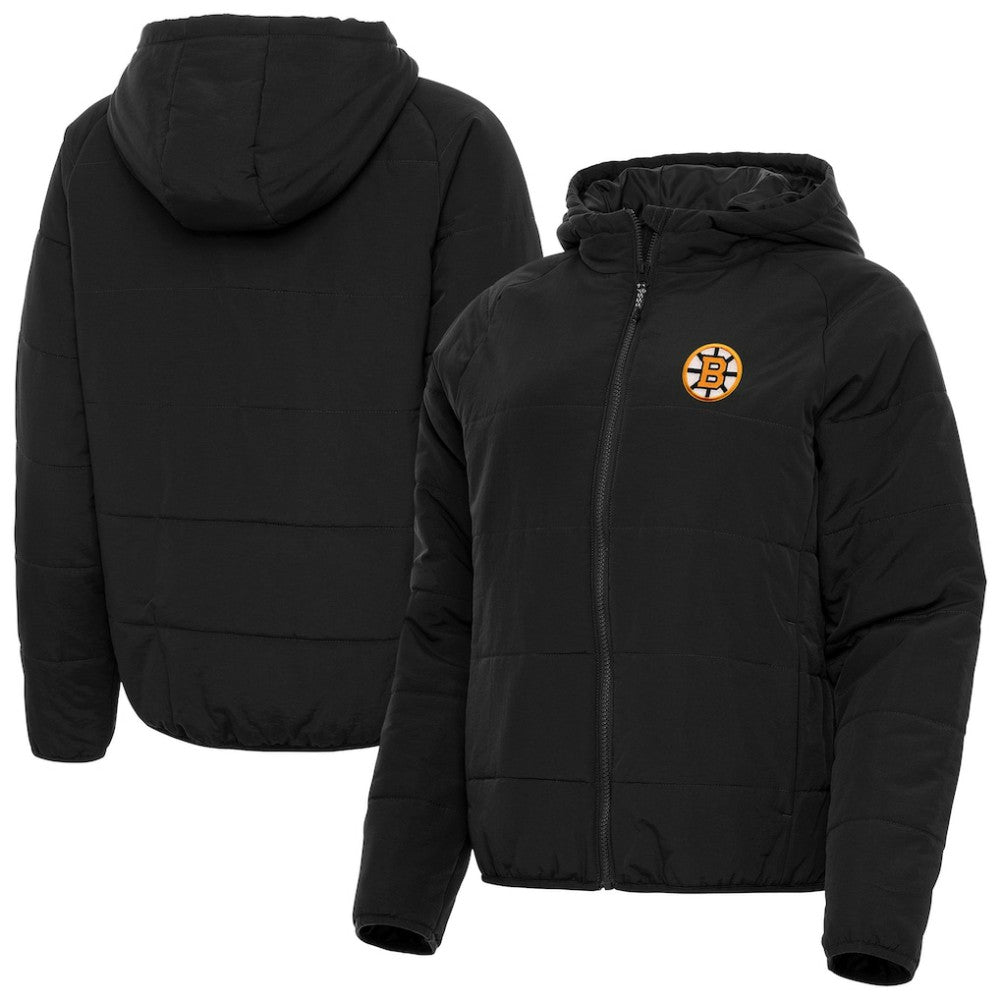 Boston Bruins Antigua Women's Raglan Universe Full-Zip Hooded Jacket Outlet