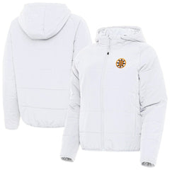 Boston Bruins Antigua Women's Raglan Universe Full-Zip Hooded Jacket Sale