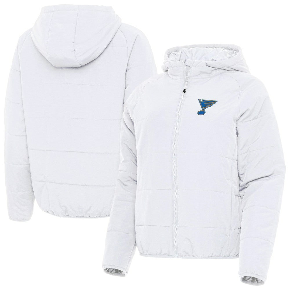 St. Louis Blues Antigua Women's Raglan Universe Full-Zip Hooded Jacket On Sale