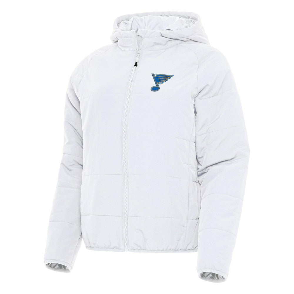 St. Louis Blues Antigua Women's Raglan Universe Full-Zip Hooded Jacket On Sale