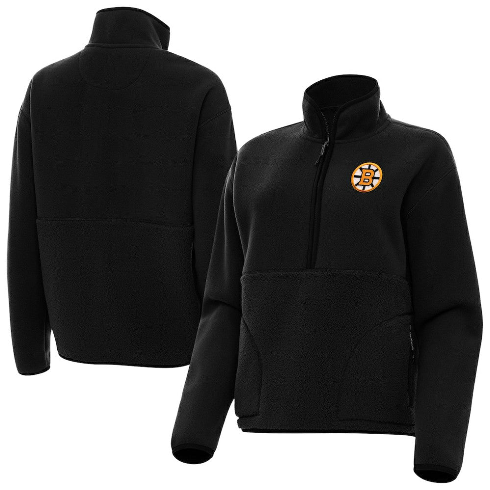 Boston Bruins Antigua Women's Figure Half-Zip Pullover Sale