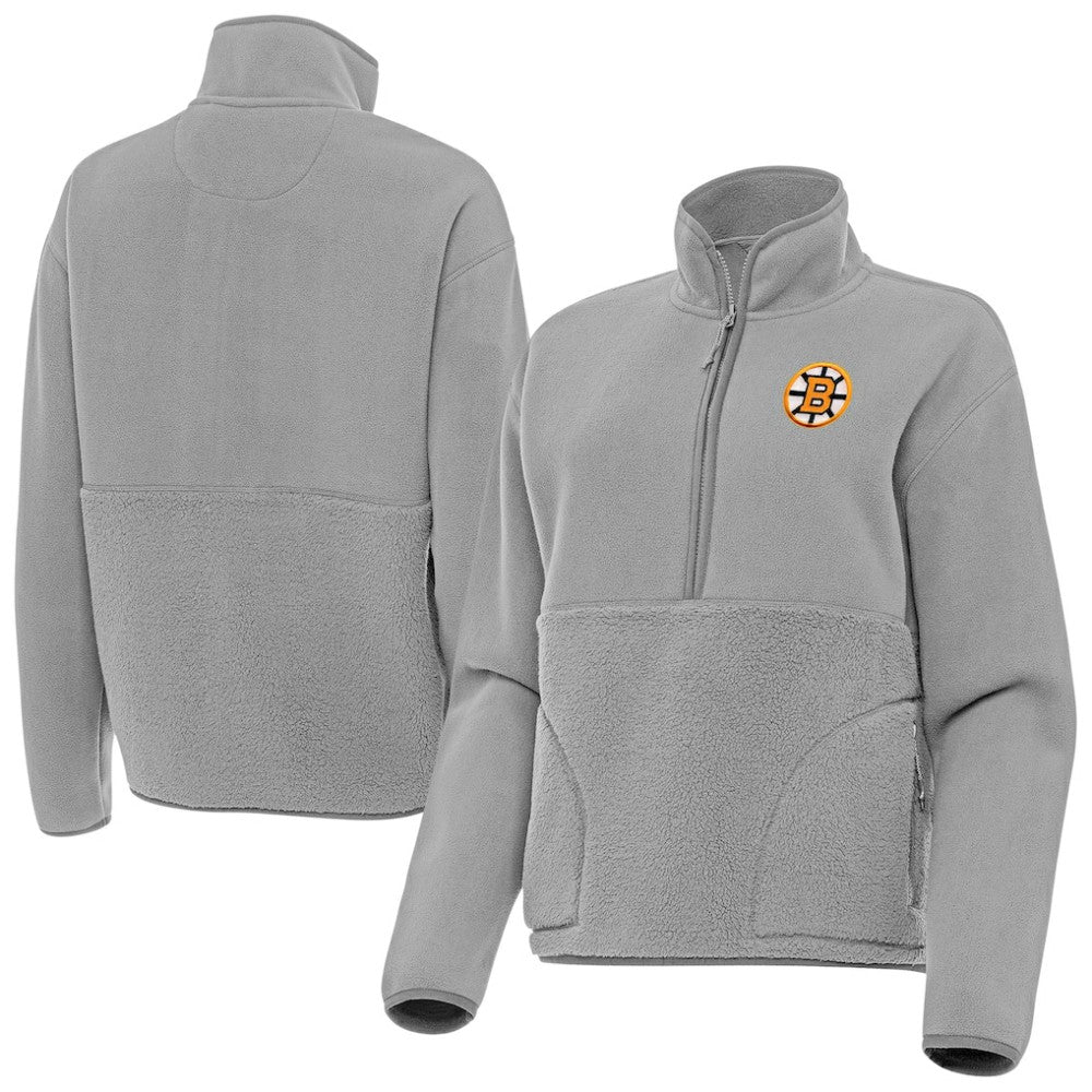 Boston Bruins Antigua Women's Figure Half-Zip Pullover Outlet