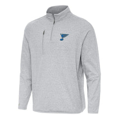 St. Louis Blues Antigua Certain Tri-Blend Quarter-Zip Top Sale