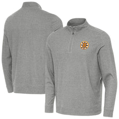 Boston Bruins Antigua Subtle Quarter-Zip Sweatshirt For Sale