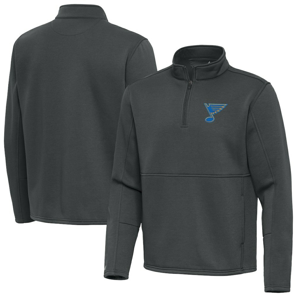 St. Louis Blues Antigua Twist Quarter-Zip Pullover Jacket Outlet
