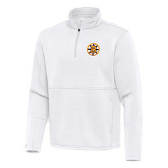 Boston Bruins Antigua Twist Quarter-Zip Pullover Jacket Discount