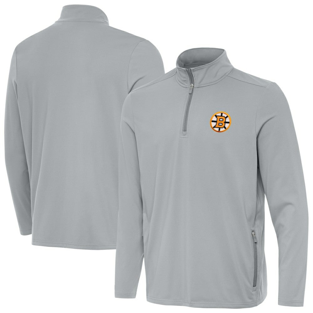 Boston Bruins Antigua Perilous Quarter-Zip Sweatshirt Online