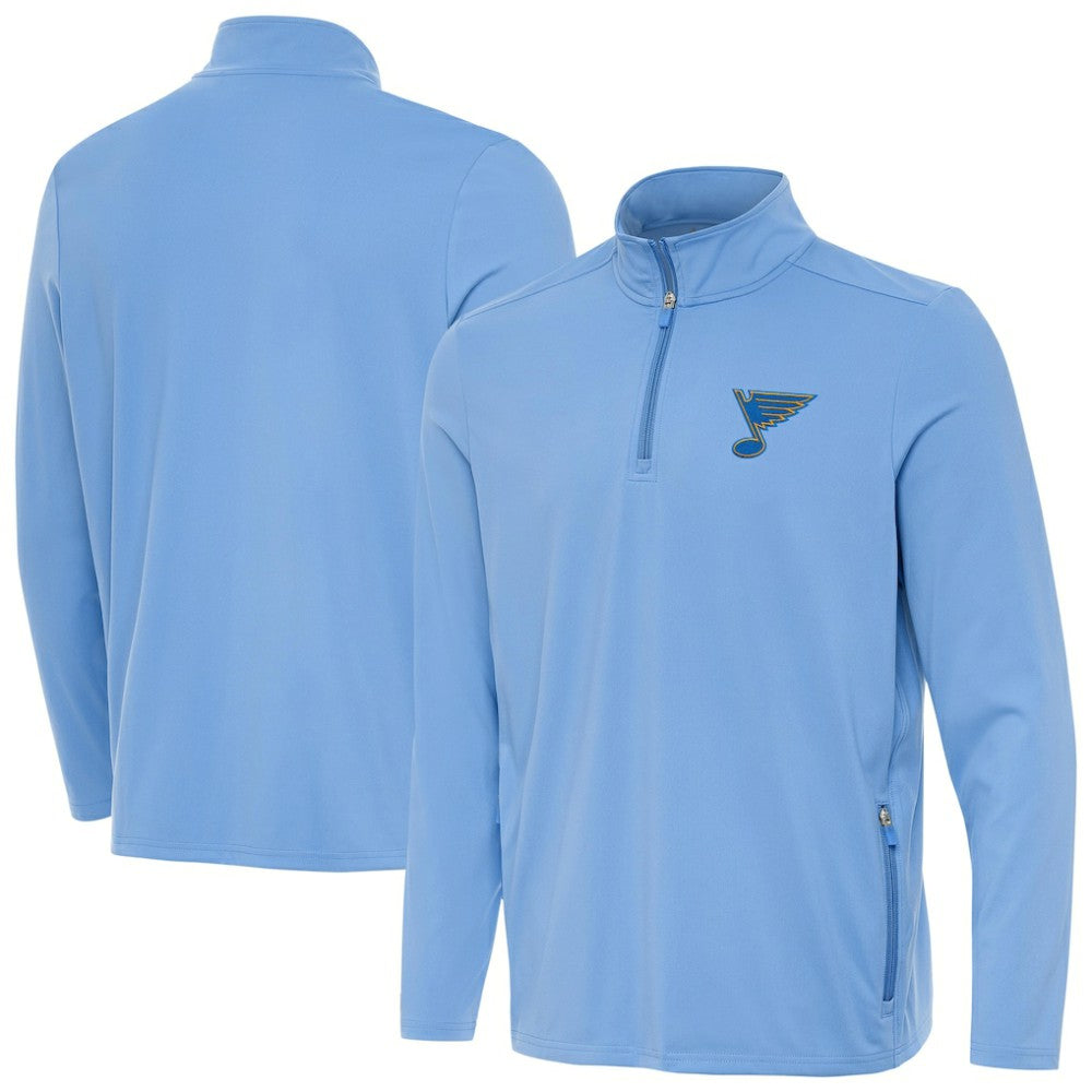 St. Louis Blues Antigua Perilous Quarter-Zip Sweatshirt Sale