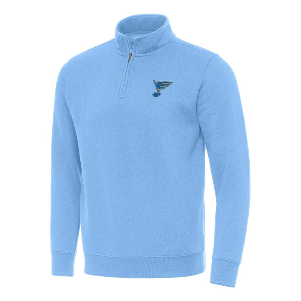 St. Louis Blues Antigua Victory Quarter-Zip Pullover Top Discount