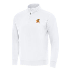 Boston Bruins Antigua Victory Quarter-Zip Pullover Top Discount