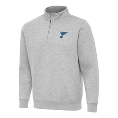 St. Louis Blues Antigua Victory Quarter-Zip Pullover Top Discount