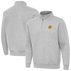 Boston Bruins Antigua Victory Quarter-Zip Pullover Top For Sale