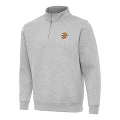 Boston Bruins Antigua Victory Quarter-Zip Pullover Top For Sale