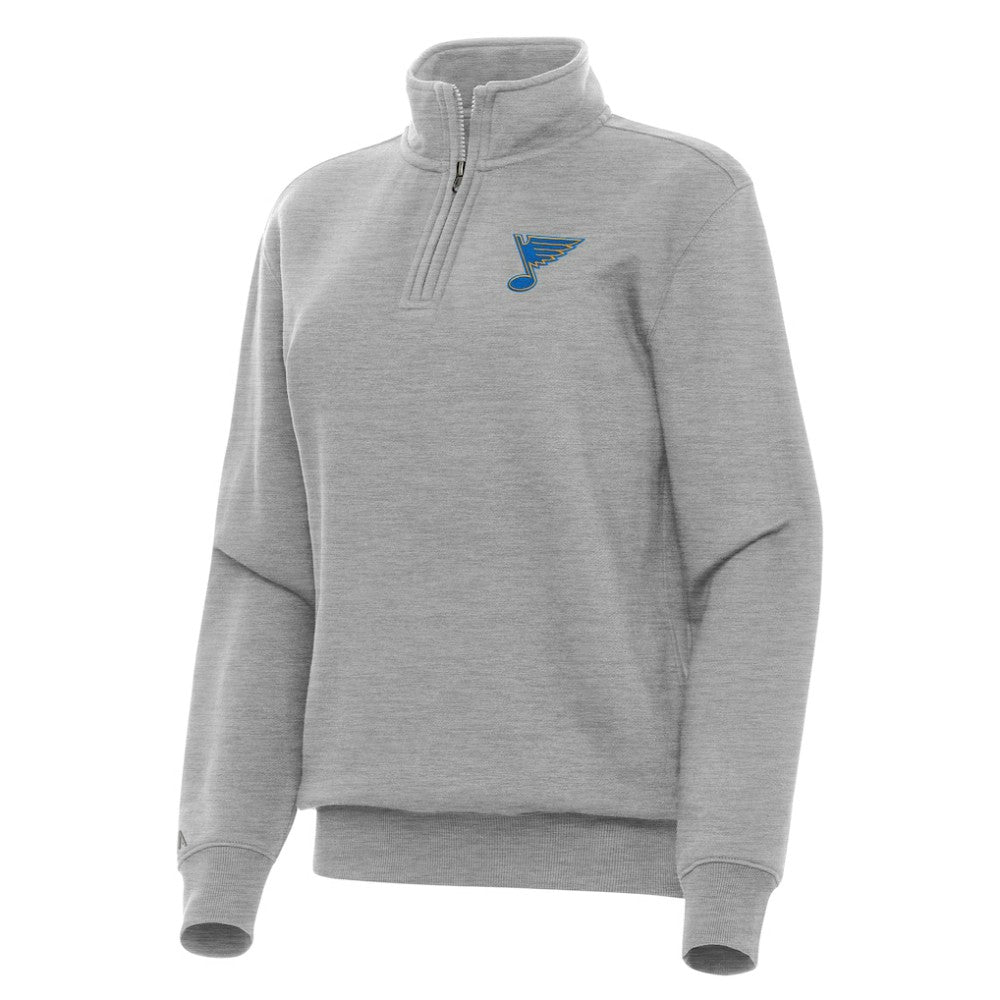 St. Louis Blues Antigua Women's Victory Quarter-Zip Pullover Top Outlet