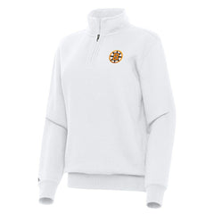 Boston Bruins Antigua Women's Victory Quarter-Zip Pullover Top Online
