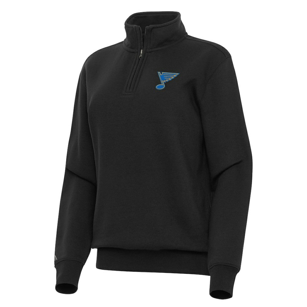 St. Louis Blues Antigua Women's Victory Quarter-Zip Pullover Top Outlet