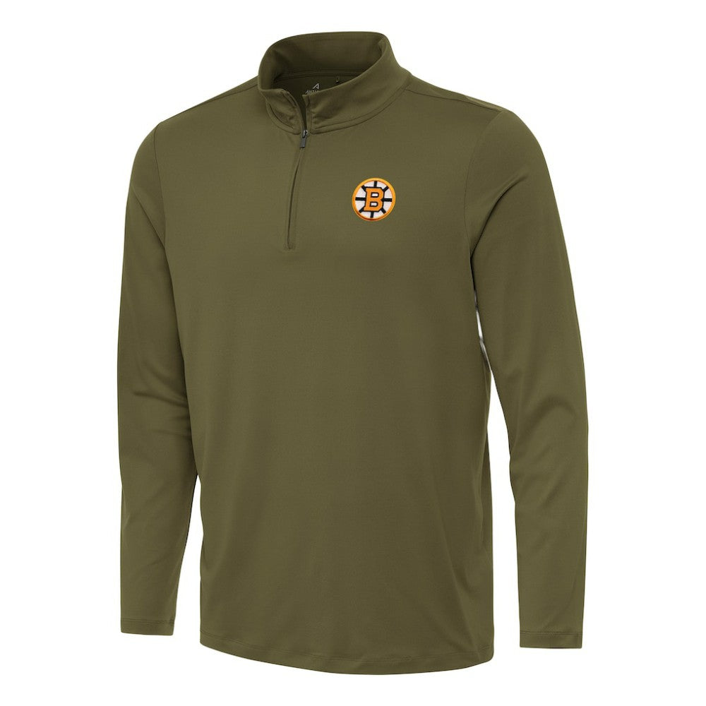 Boston Bruins Antigua Reprocess Quarter-Zip Pullover For Sale