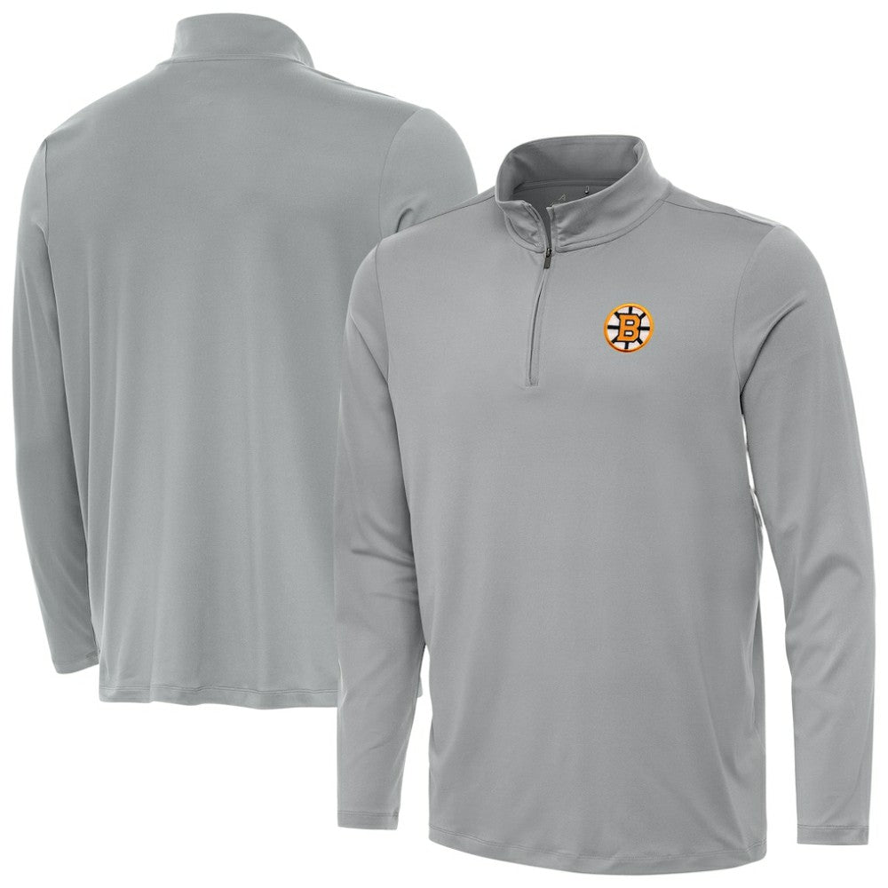 Boston Bruins Antigua Reprocess Quarter-Zip Pullover Online
