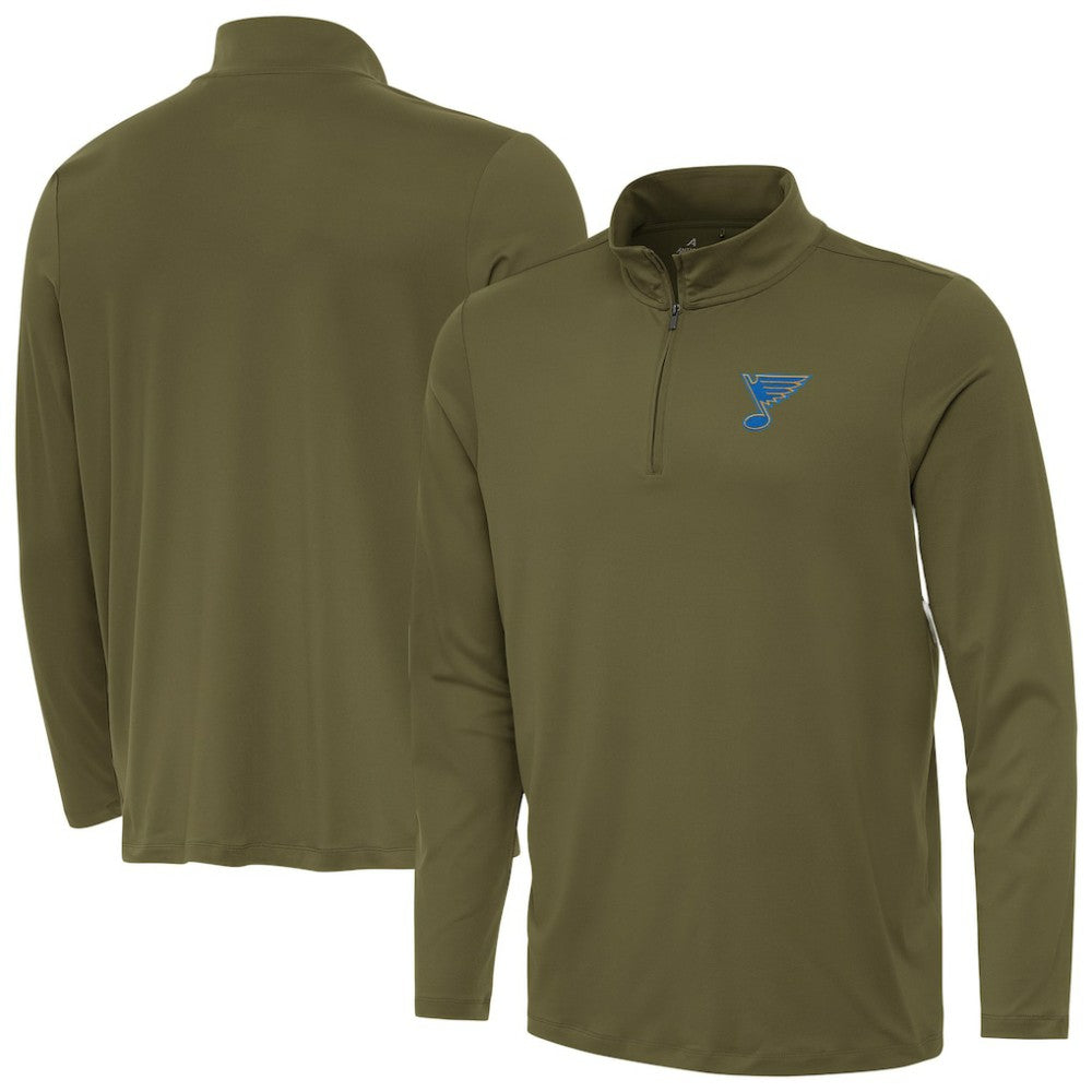 St. Louis Blues Antigua Reprocess Quarter-Zip Pullover Online