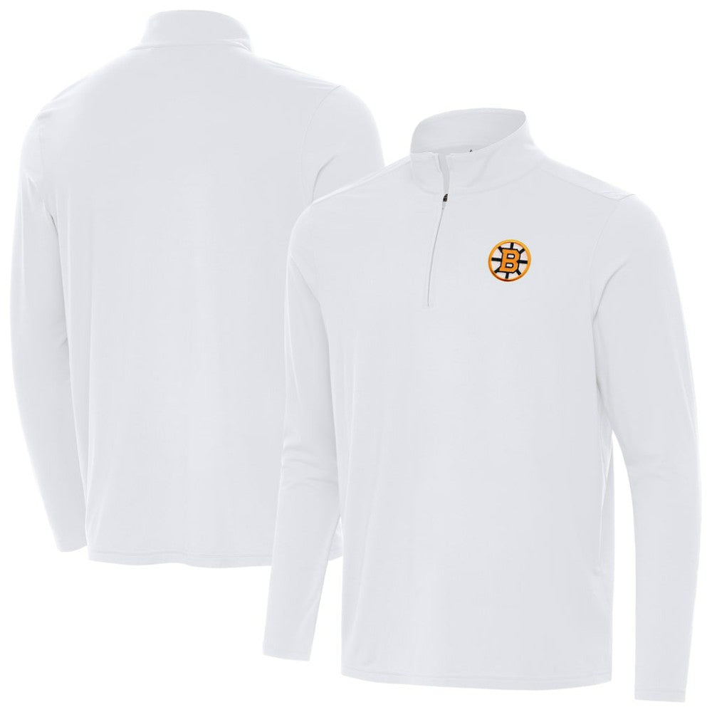 Boston Bruins Antigua Intent Quarter-Zip Top For Sale