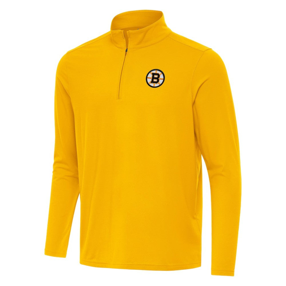 Boston Bruins Antigua Intent Quarter-Zip Top For Sale
