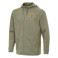 Boston Bruins Antigua Effortless Full-Zip Hoodie For Sale