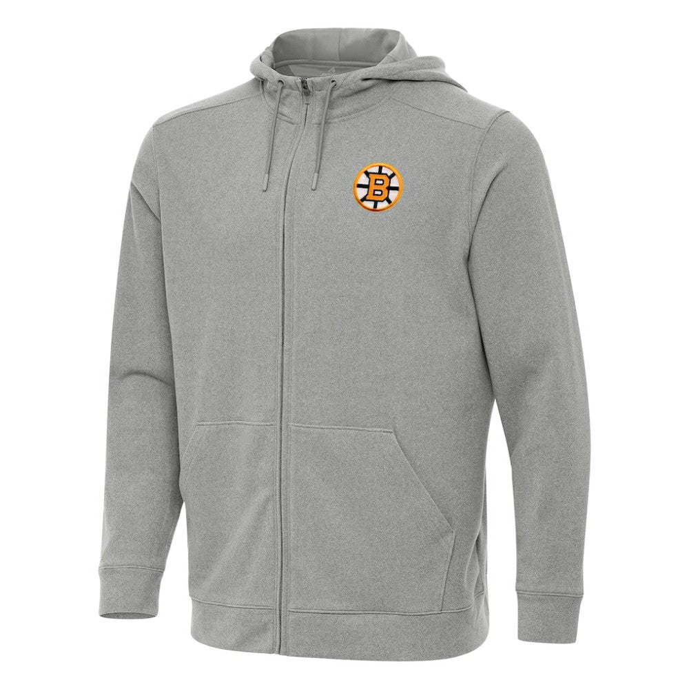 Boston Bruins Antigua Effortless Full-Zip Hoodie Discount