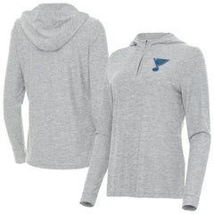 St. Louis Blues Antigua Women's Daybreak Quarter-Zip Hoodie Outlet