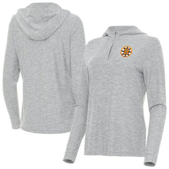 Boston Bruins Antigua Women's Daybreak Quarter-Zip Hoodie Sale