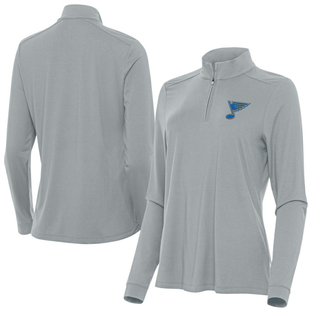 St. Louis Blues Antigua Women's Intent Quarter-Zip Pullover Outlet