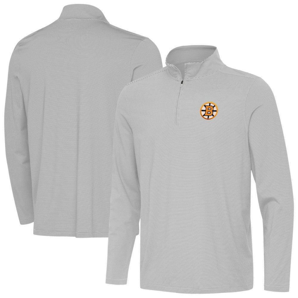 Boston Bruins Antigua Twine Quarter-Zip Pullover For Sale