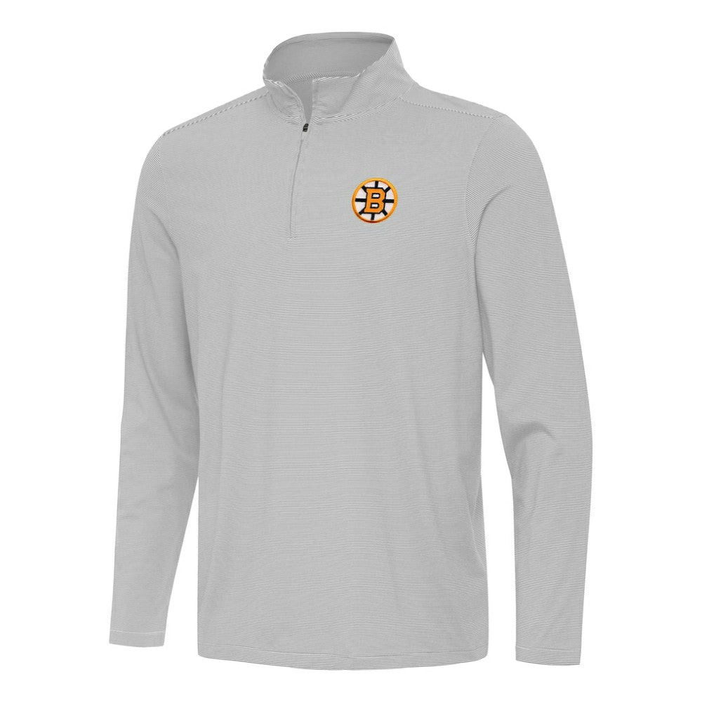 Boston Bruins Antigua Twine Quarter-Zip Pullover For Sale