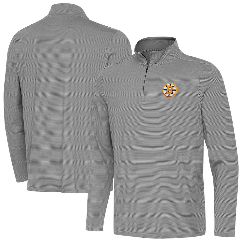 Boston Bruins Antigua Twine Quarter-Zip Pullover Discount