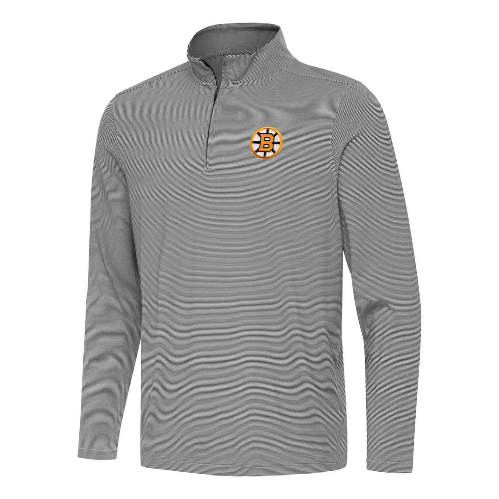 Boston Bruins Antigua Twine Quarter-Zip Pullover Discount