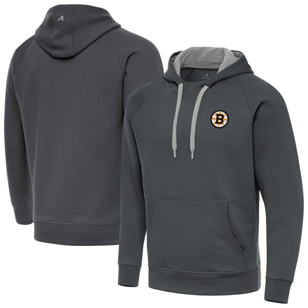 Boston Bruins Antigua Victory Pullover Hoodie On Sale