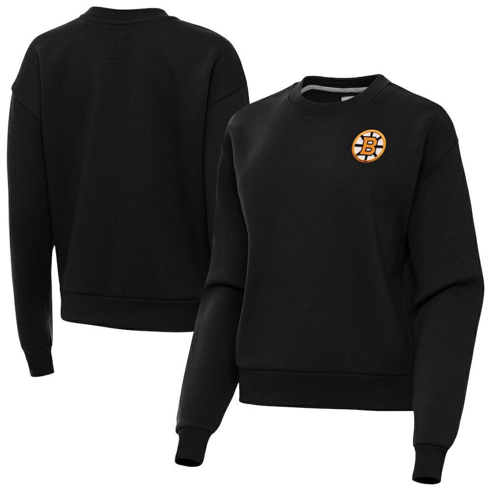 Boston Bruins Antigua Women's Victory Pullover Sweatshirt On Sale