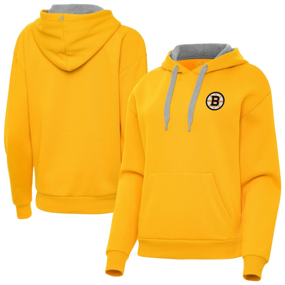 Boston Bruins Antigua Women's Victory Pullover Hoodie For Sale