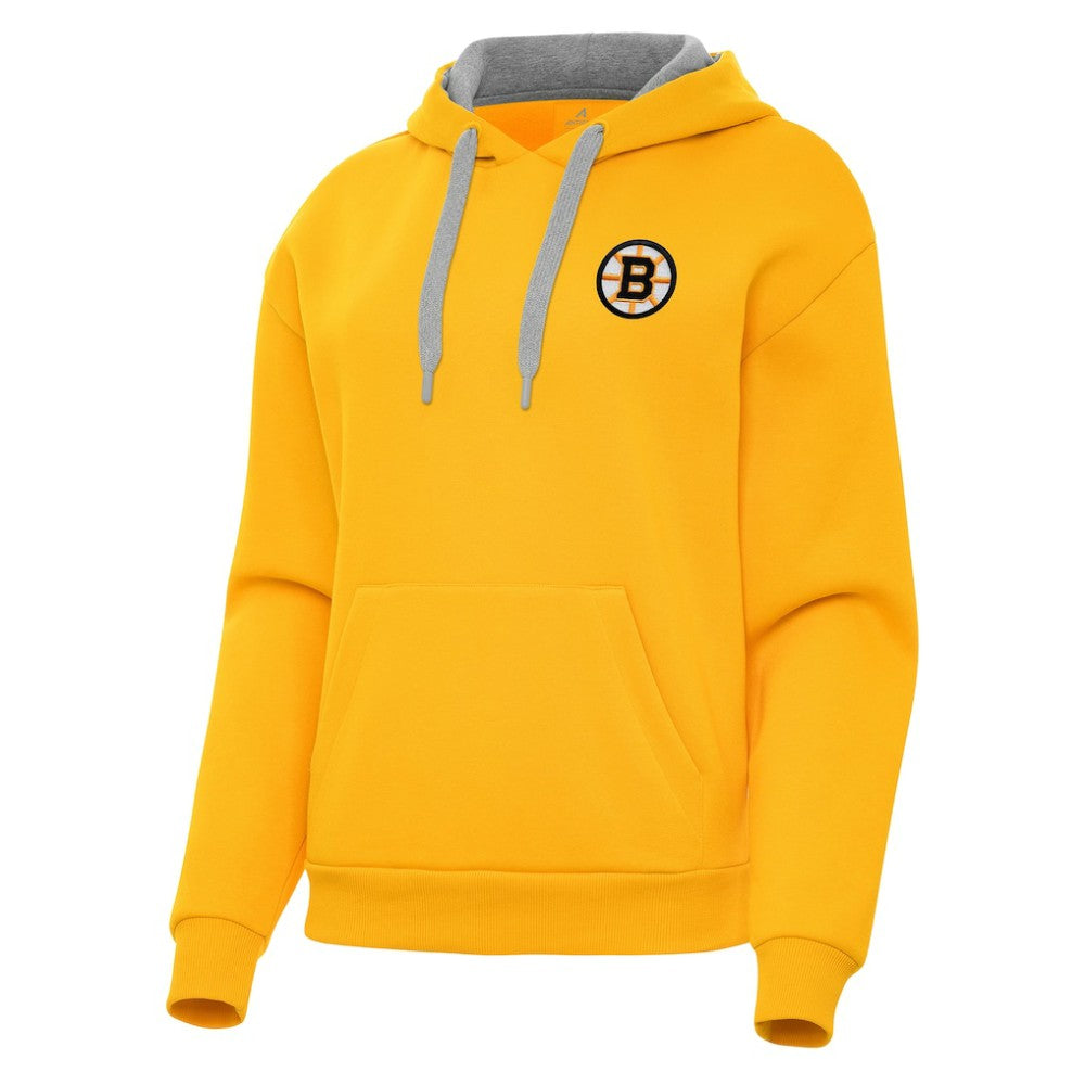 Boston Bruins Antigua Women's Victory Pullover Hoodie For Sale