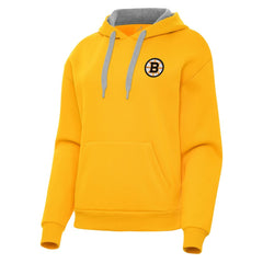Boston Bruins Antigua Women's Victory Pullover Hoodie For Sale