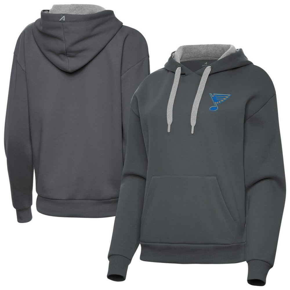 St. Louis Blues Antigua Women's Victory Pullover Hoodie On Sale