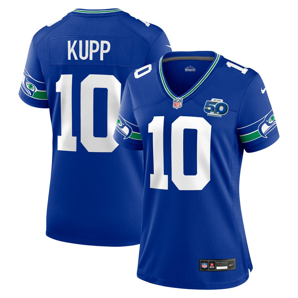 Seattle Seahawks Nike Cooper Kupp  Women's Alternate 50th Season Game Jersey