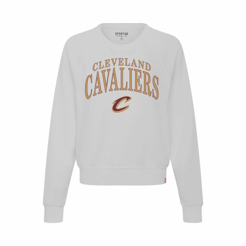 Cleveland Cavaliers Sportiqe Women's Genuine Issue Collection Ashlyn Cropped Sweatshirt sale Discount