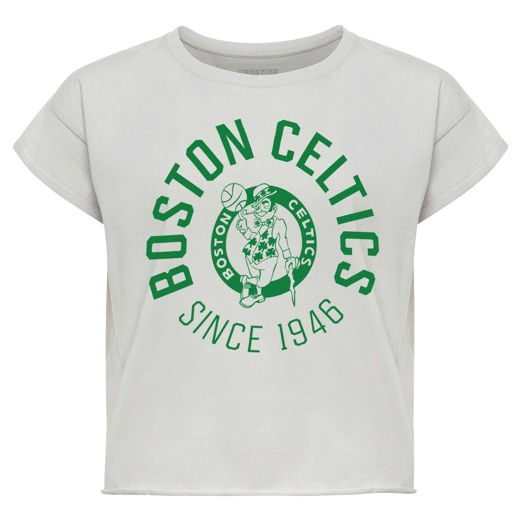Boston Celtics Sportiqe Women's Cropped Genuine Issue Collection Alana T-Shirt Online