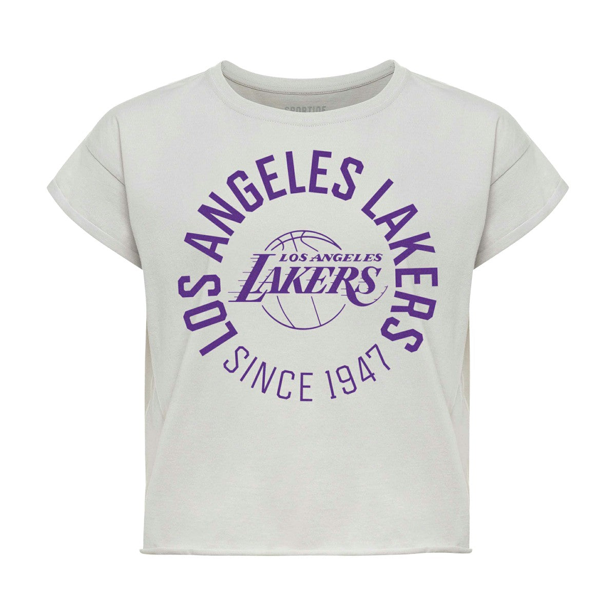Los Angeles Lakers Sportiqe Women's Cropped Genuine Issue Collection Alana T-Shirt Online