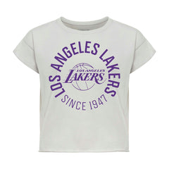 Los Angeles Lakers Sportiqe Women's Cropped Genuine Issue Collection Alana T-Shirt Online