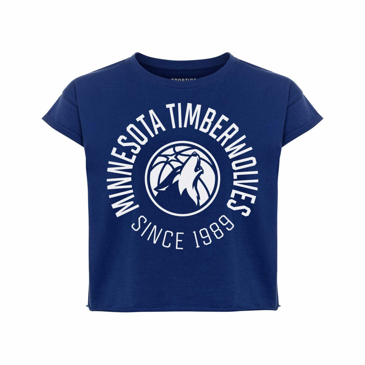 Minnesota Timberwolves Sportiqe Women's Cropped Genuine Issue Collection Alana T-Shirt Online