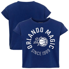 Orlando Magic Sportiqe Women's Cropped Genuine Issue Collection Alana T-Shirt For Sale
