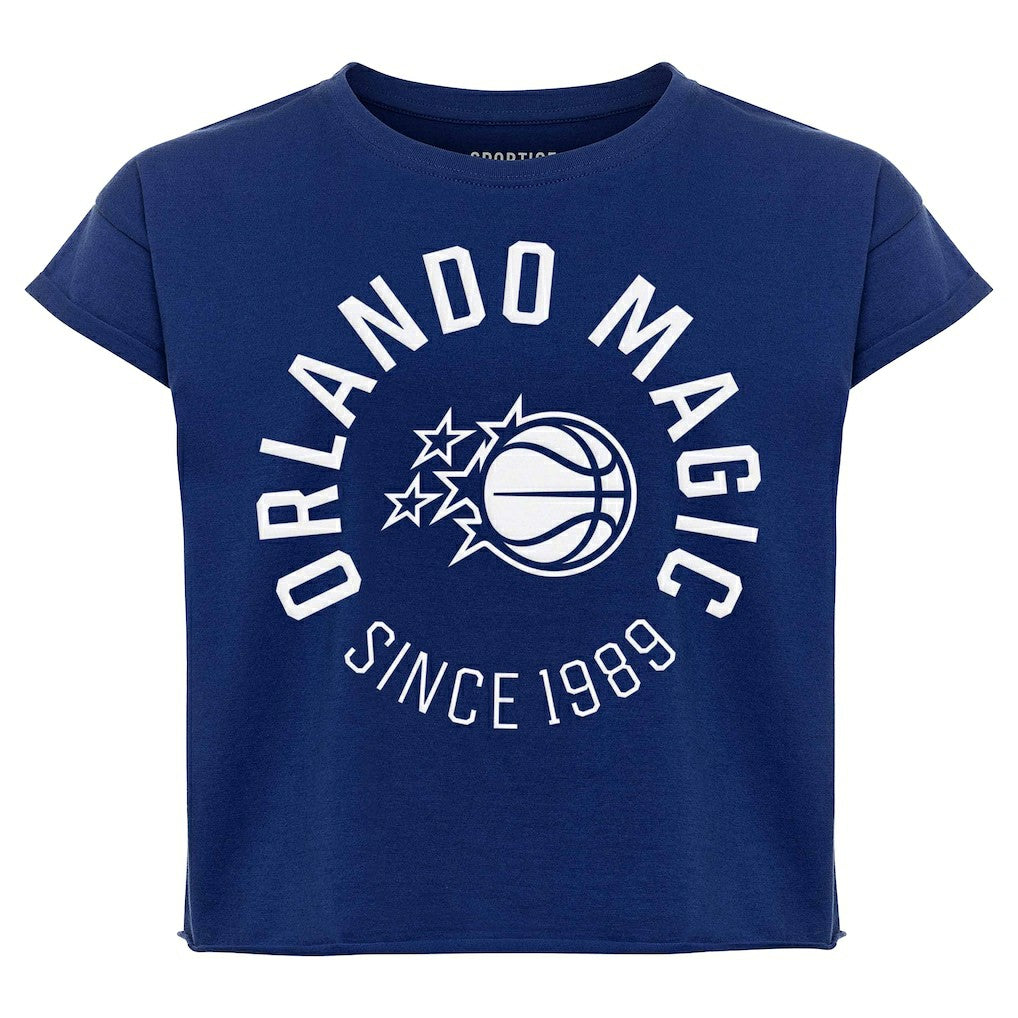 Orlando Magic Sportiqe Women's Cropped Genuine Issue Collection Alana T-Shirt For Sale