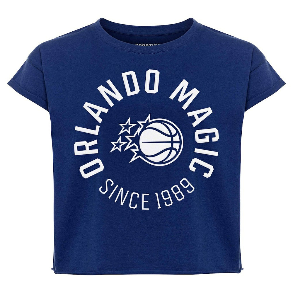 Orlando Magic Sportiqe Women's Cropped Genuine Issue Collection Alana T-Shirt For Sale