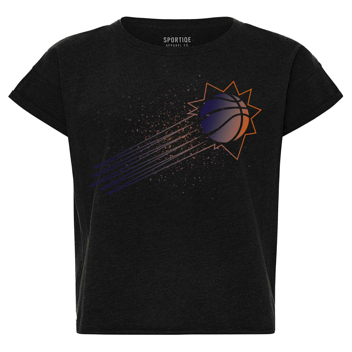 Phoenix Suns Sportiqe Women's Cropped Genuine Issue Collection Alana T-Shirt On Sale